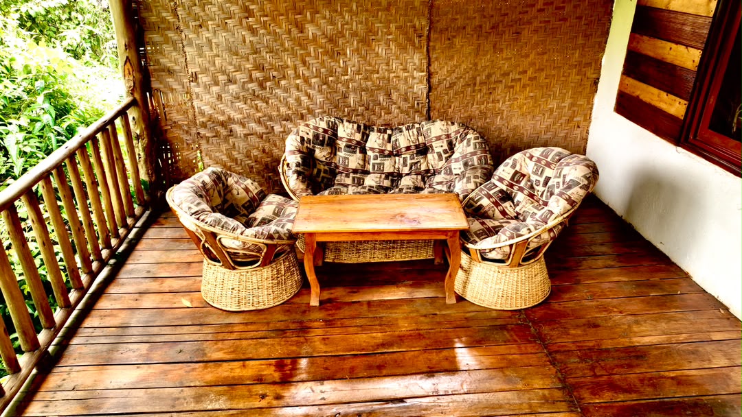 Rattan lounge seating